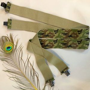 NWOT - Camo Pants Suspenders, Unisex